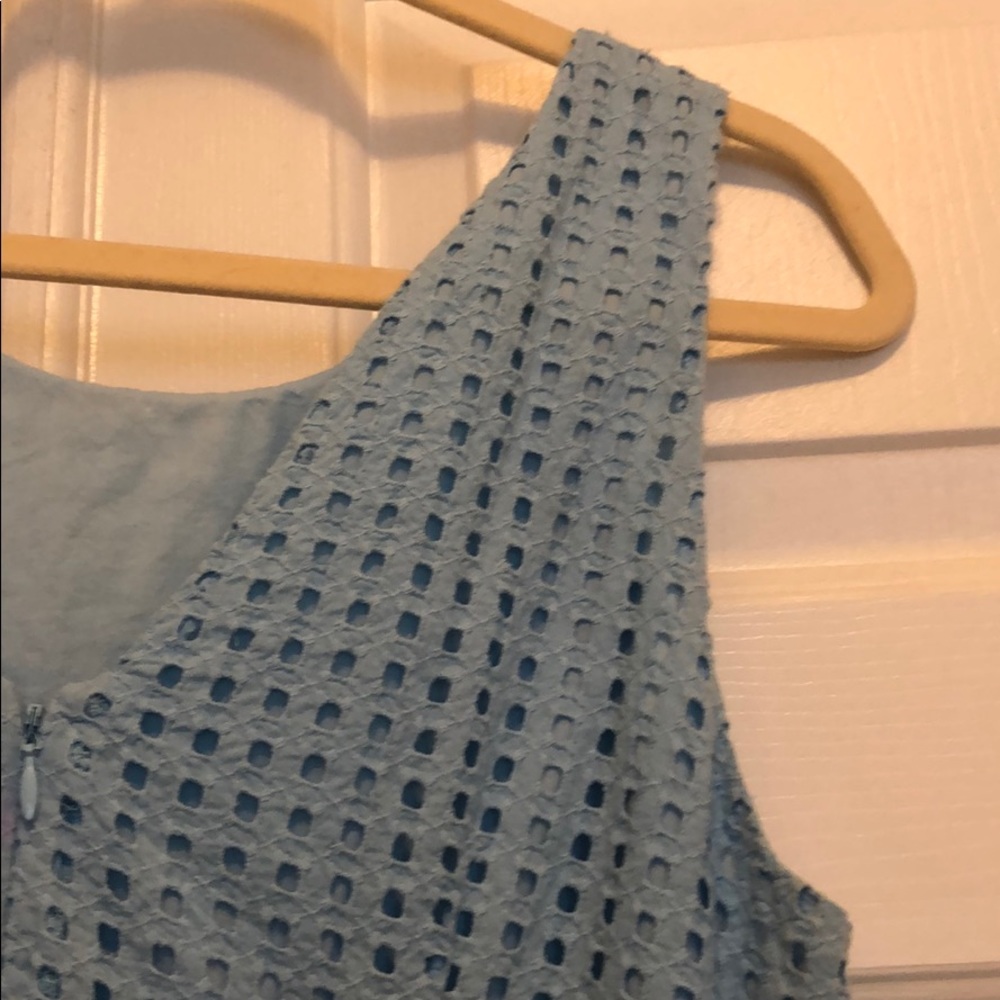J.Crew Factory Blue Geometric Pattern Dress ๐ - Picture 6 of 8